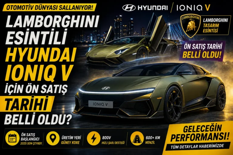 Lamborghini Esintili Hyundai IONIQ V İçin Ön Satış Tarihi Belli Oldu