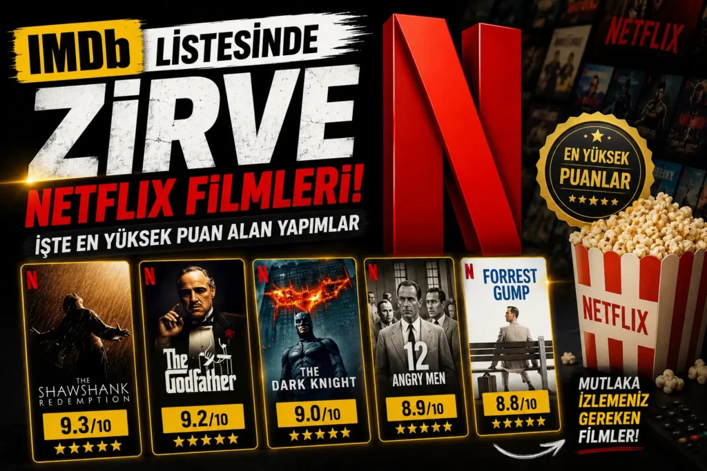IMDb Listesinde Zirve Netflix Filmleri: İşte En Yüksek Puan Alan Yapımlar